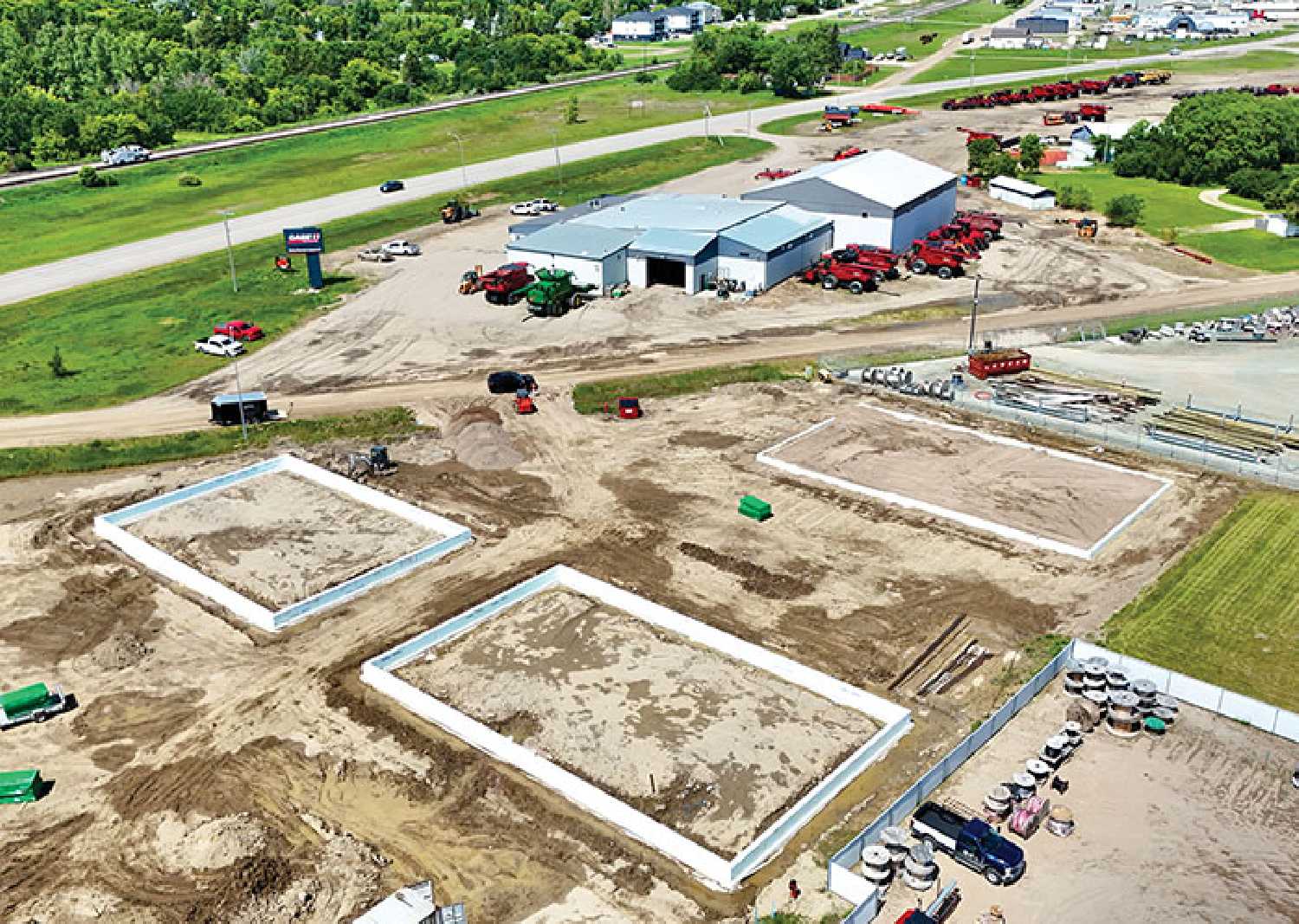 The Black Box Condos under construction in Moosomin. There will be nine turnkey commercial condos when construction is finished.